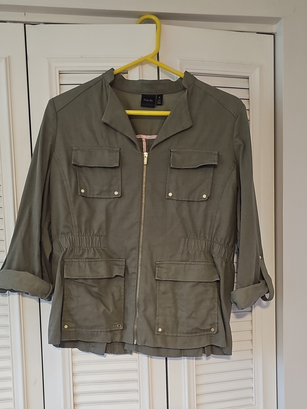 Rafaella Olive Green Jacket with Black Label
